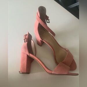 Pink Block Heels
